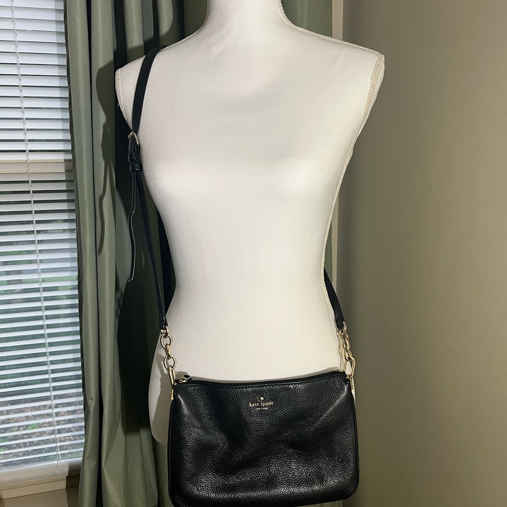 Kate Spade Black Leather Crossbody Bag